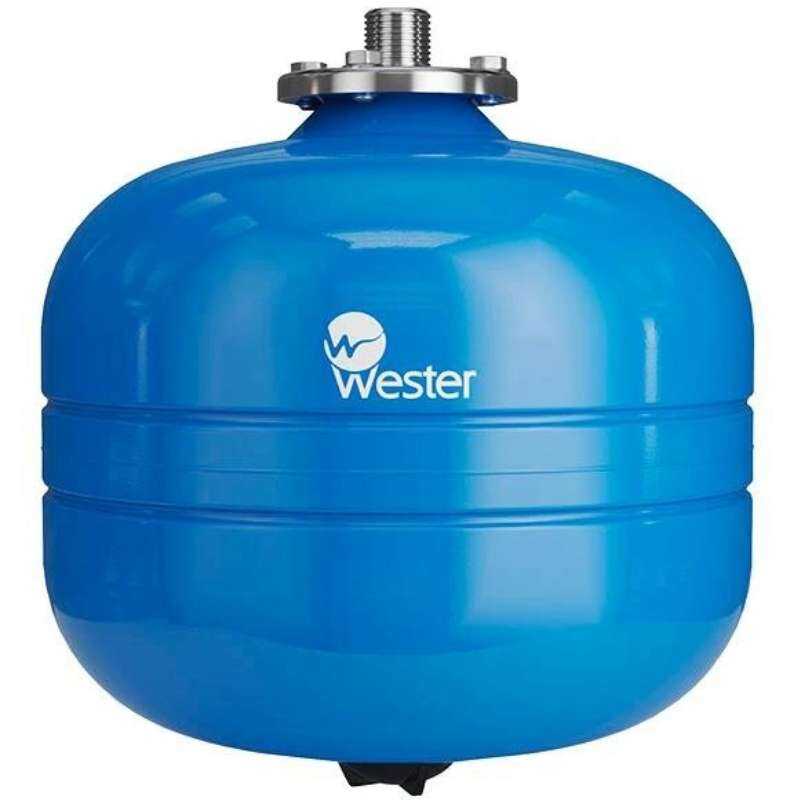 Бак мембранный для водоснабжения Вертикальный Wester (синий) WAV18