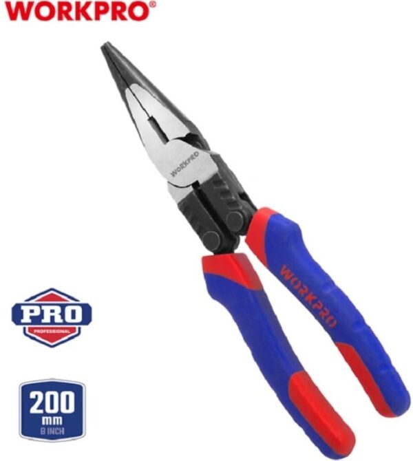 Длинногубцы 200мм (8 дюймов) для тяжелых работ WORKPRO WP231088
