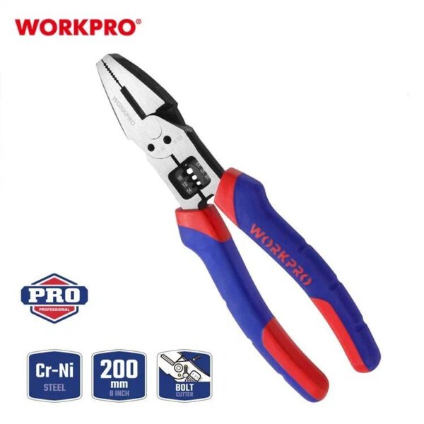 Плоскогубцы универсальные комбинированные 200мм (8 дюймов) WORKPRO WP231085