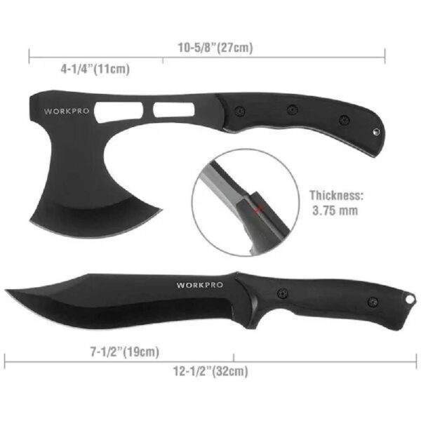 Набор туристический (нож+топор) WORKPRO  W000315