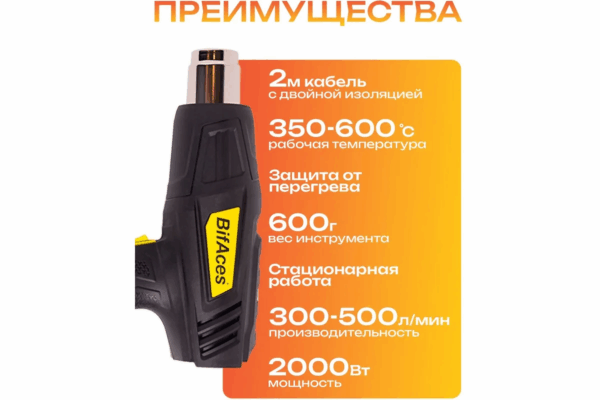 AHG-2000-2 Строительный Фен BifAces (10)