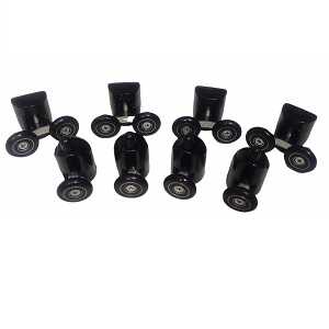 Ролики DC 1101 (двойные 4шт+ 4 одинарн. с кнопкой) ЧЕРНЫЕ (компл., 8шт.) 23 мм Ролики DC 1101 (двойные 4шт+ 4 одинарн. с кнопкой) ЧЕРНЫЕ (компл., 8шт.) 23 мм