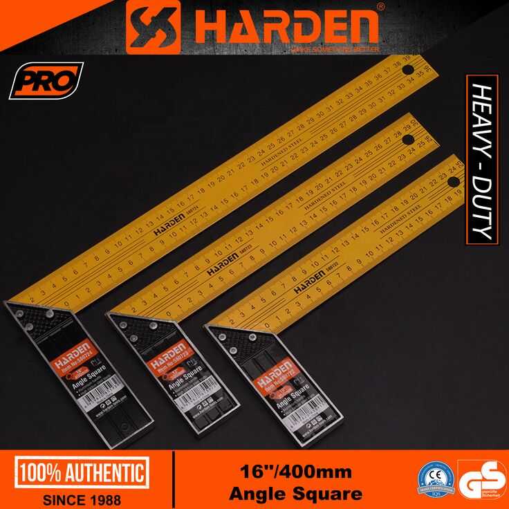 580722 Угольник строительный стальной 250 мм. // HARDEN