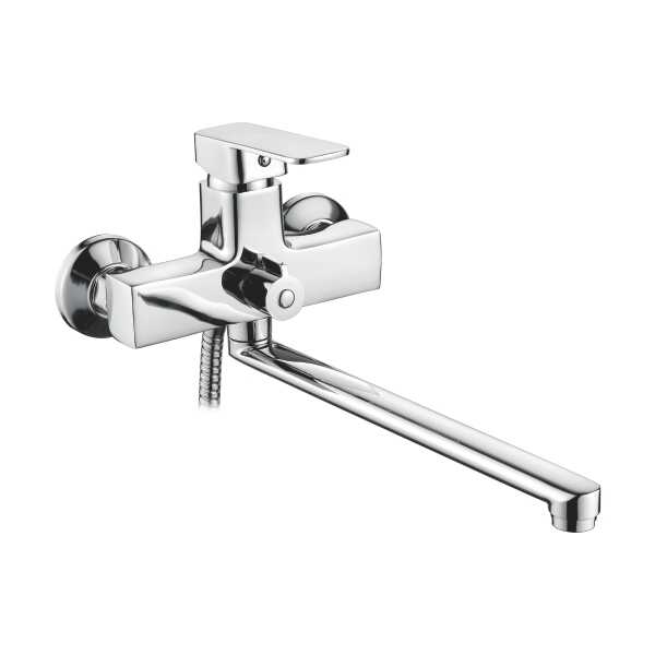 A7126 Смеситель для ванны с длин/поворот/излив 35мм. Силумин