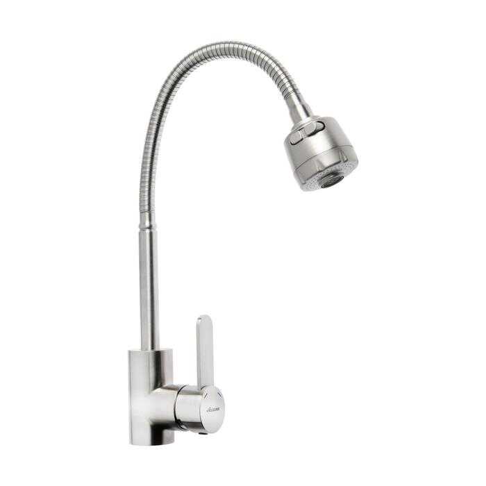 A48104 Смеситель для кухни с гибким изливом из нержавейки sus 304Φ35