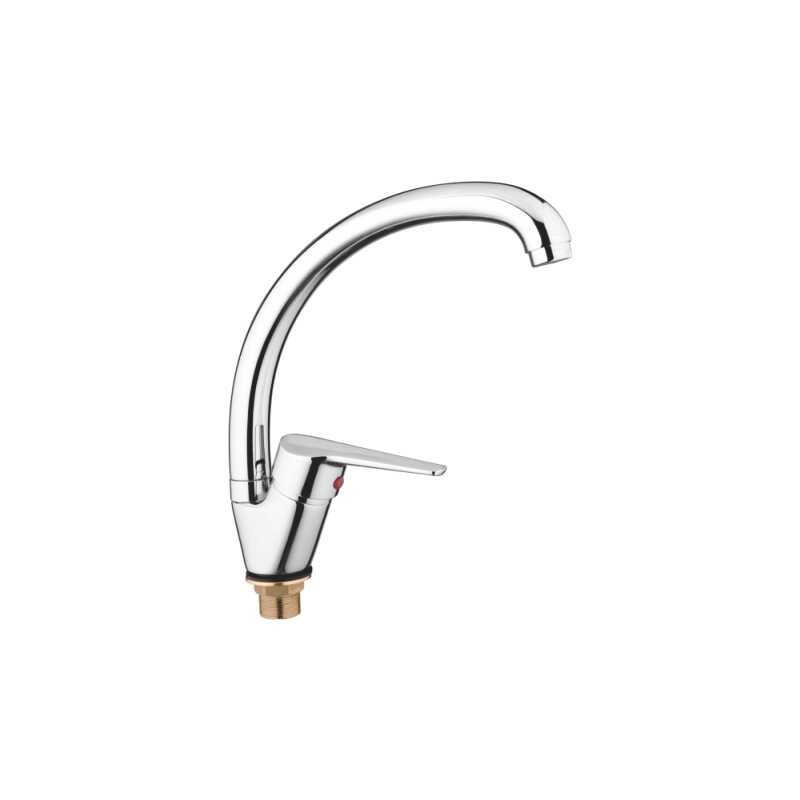 A4009 Смеситель для кухни с гайкой, однорычажный.ф35