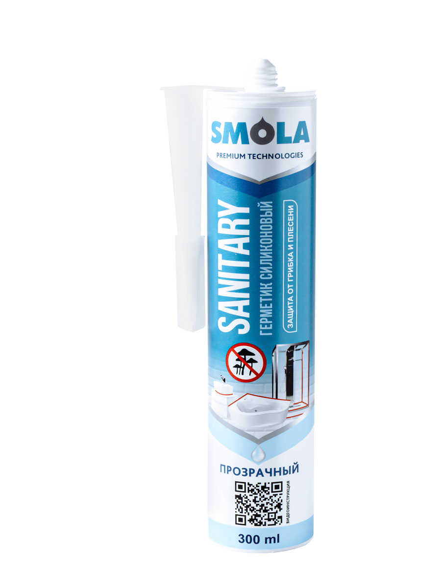 Герметик SMOLA SANITARY силиконовый белый 280 мл. Герметик SMOLA SANITARY силиконовый белый 280 мл.