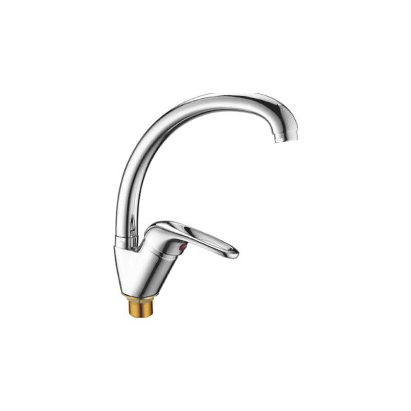 A4060 Смеситель для кухни  с гайкой(утка)Φ35