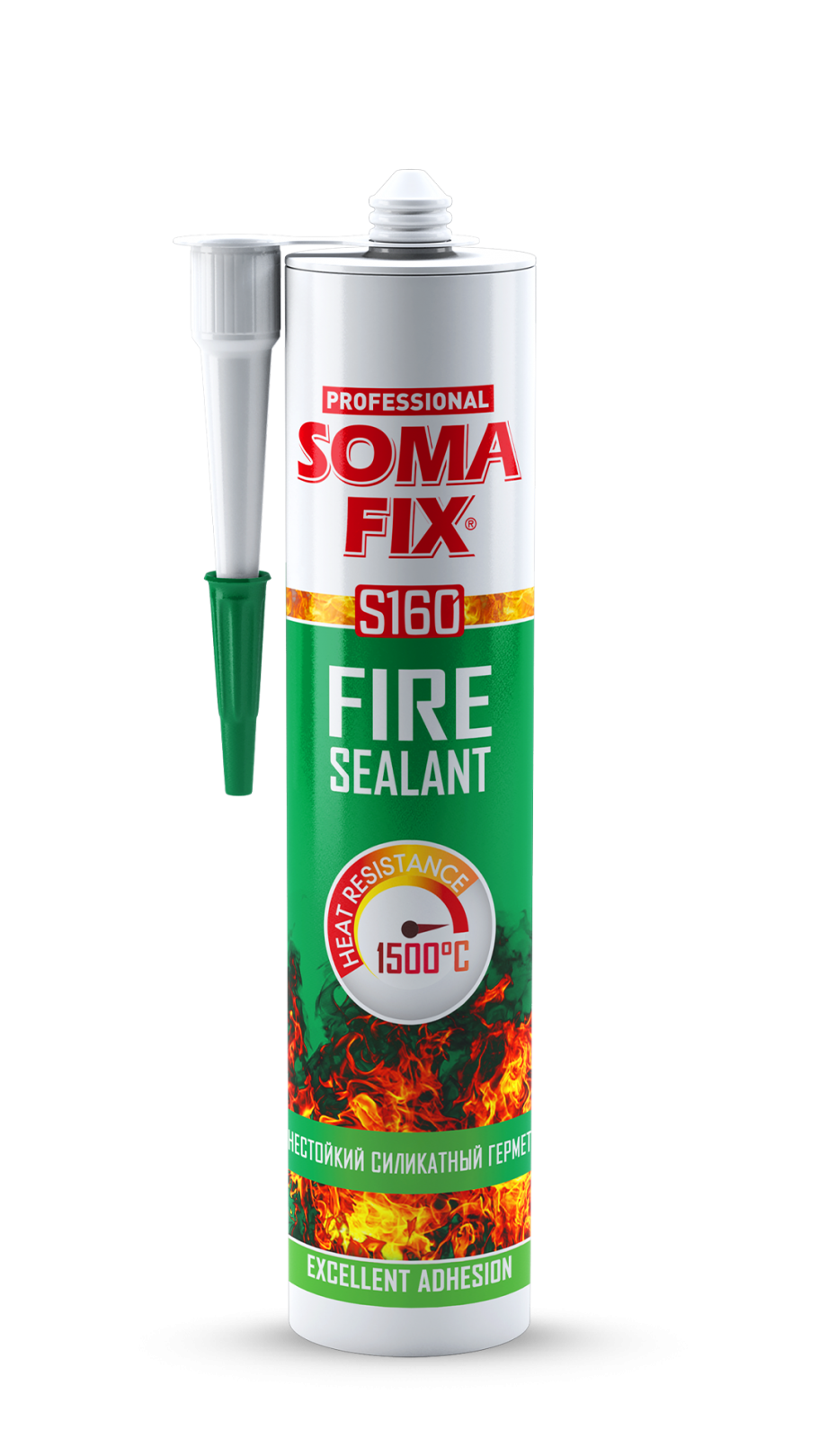 SOMA FIX Герметик (силикатный (огнестойкий 1500 С) 310 мл SOMA FIX Герметик (силикатный (огнестойкий 1500 С) 310 мл