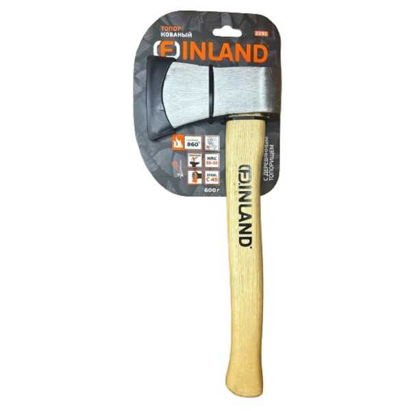 2291 FINLAND Топор 600 г, кованый, деревянное топорище 2291 FINLAND Топор 600 г, кованый, деревянное топорище